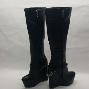 Only Maker Knee High Wedge Heel Boots 8.5 NIB